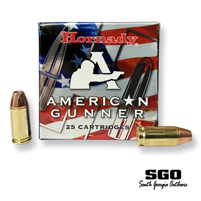 HORNADY AMERICAN GUNNER 9mm 124 gr +P XTP JHP 25 Round Box