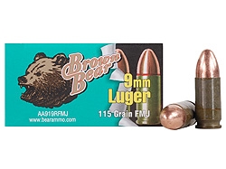 BROWN BEAR 9MM LUGER 115GR FMJ 50 RND BOX