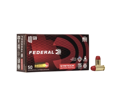 Federal Syntech 40 S&W 205 GR 50 Round Box