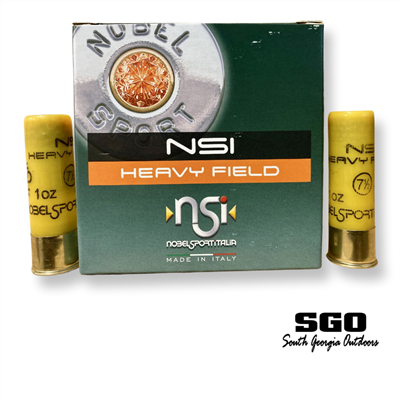 NOBEL SPORT 20 GA HEAVY FIELD 1oz 2 3/4" #8 SHOT 1250 FPS 250 ROUND CASE