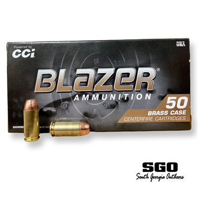 CCI BLAZER BRASS 40 S&W 165 GR FMJ 50 ROUND BOX