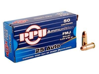 Prvi Partizan 25 ACP PPU 50GR 50 RNDS FMJ *BLOWOUT*