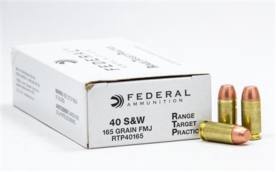 FEDERAL 40 S&W 1000 RND CASE 165GR FMJ * FACTORY BRASS AMMO NO LIMITS