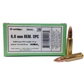 Sellier & Bellot 6.8mm REM.SPC 110gr FMJ 20rds SB68C