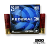 FEDERAL TOP GUN 28 GA. 2 3/4'' 1330 FPS MAX DRAM 3/4 OZ. # 8 SHOT 250 ROUND CASE