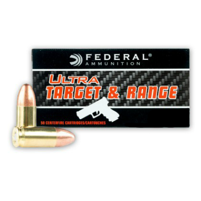 FEDERAL ULTRA TARGET & RANGE 40 S&W 180 GR 50 RND BOX