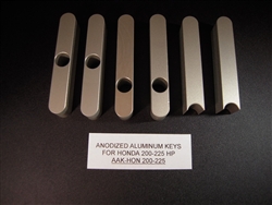 Vibra-Stop anodized key set for Honda outboard motors 200-225 HP
