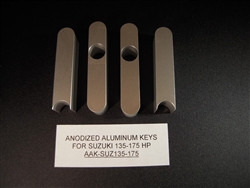 Vibra-Stop anodized key set for Suzuki outboard motors 135-175 HP