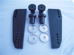 Vibra-Stop 30HP-115HP outboard motor transom pads with bushings, complete kit - Model MDRNG-VSKNK