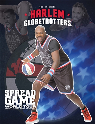 2022 Harlem Globetrotters Spread Game World Tour Program / Yearbook