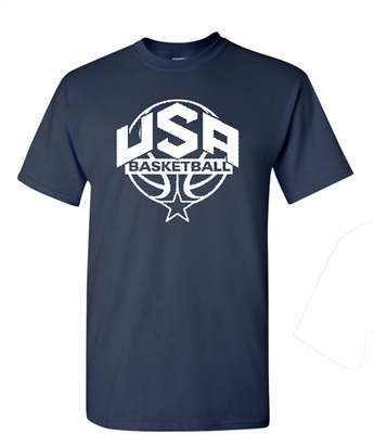 USA Men's Basketball Team Men's T-Shirt FRONT ONLY (1445)
