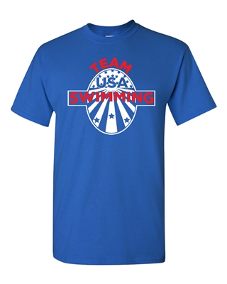 Swimming Team USA Olympics Men's T-Shirt (1473)