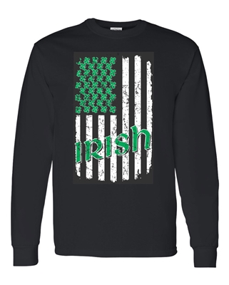 St. Patrick's Day Irish US Flag Crew Sweatshirt (1587)