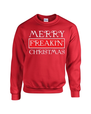 Merry Freakin' Christmas Unisex Crew Sweatshirt (1725)