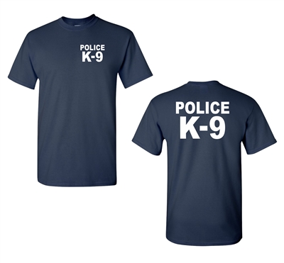 Police K-9 Front & Back Men's T-Shirt (1832)