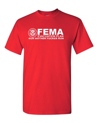 FEMA Evacuation Plan Men's T-Shirt (1850)