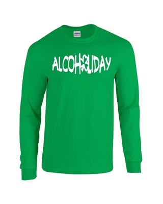 Alcoholiday - St. Patrick's Day Men's LONG SLEEVE T-Shirt (407)