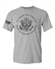 In God We Trust USA Flag On Sleeve Men's T-Shirt  FRONT Print (884)
