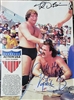 JAKE THE SNAKE ROBERTS & TED DIBIASE signed magazine pinup