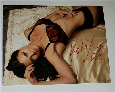 katie lea burchill signed photo