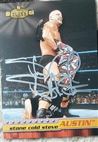 STONE COLD STEVE AUSTIN signed trading card