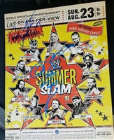 JEFF HARDY & REY MYSTERIO signed SUMMERSLAM poster