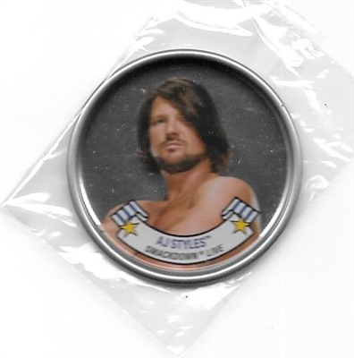 AJ STYLES topps heritage coin