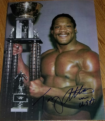 TONY ATLAS signed poster!!