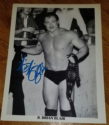 B. BRIAN BLAIR signed poster