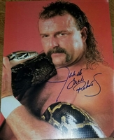 JAKE THE SNAKE ROBERTS signed poster!!