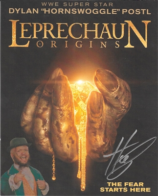 THE LEPRECHAUN movie promo photo signed by HORNSWOGGLE