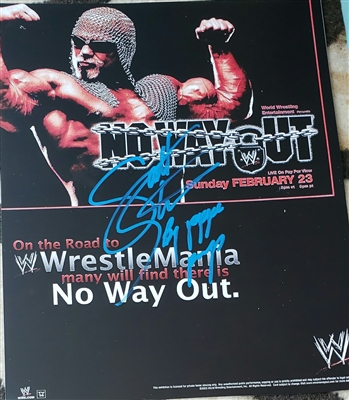 SCOTT STEINER signed NO WAY OUT poster