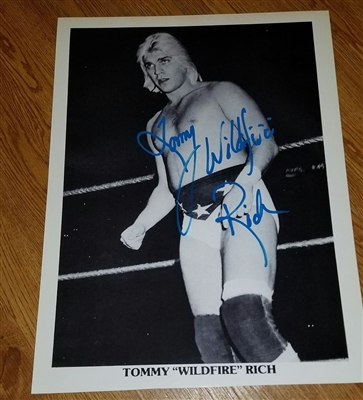 TOMMY RICH signed poster