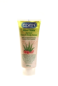 Eden Extra Whitening Apricot +Aloe Vera Face & Body Scrub 200g
