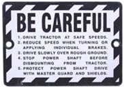 Be Careful Plate