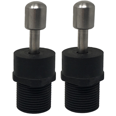 (2) Threaded Euro Style Pro Adapters Speargun Band Terminals