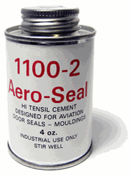 High Tensil Aeroseal Rubber Seal & Moulding Cement - 4oz | Brown Aircraft Supply