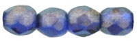 3mm Firepolish Halo Ultramarine Beads