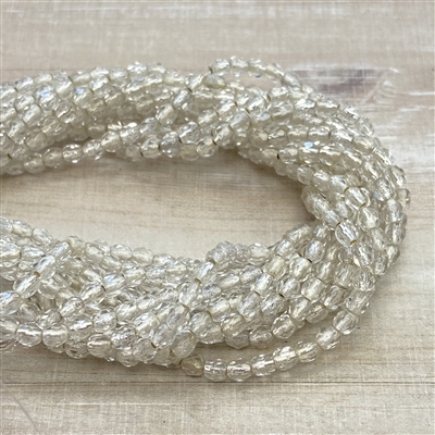 kelliesbeadboutique.com | 3mm  Silver Lined Crystal Firepolish  Beads