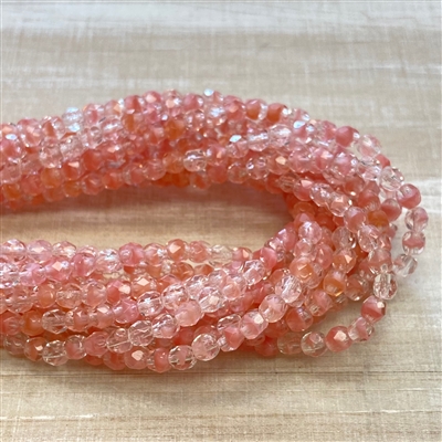 kelliesbeadboutique.com | 4mm Firepolish Crystal Rosaline