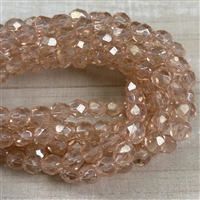 kelliesbeadboutique.com | 6mm Firepolish Lustre Rosaline