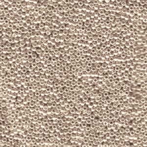 11/0  Duracoat Galvanized Light Beige seed beads