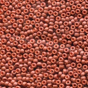 kelliesbeadboutique.com | 11/0 Miyuki Matte Terracotta Seed Beads