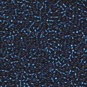 11/0 Blue Zircon Silver Lined