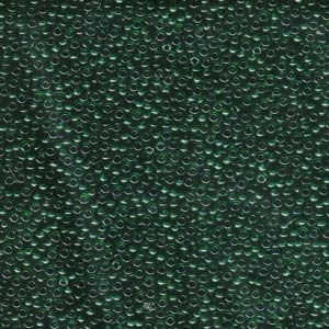 kelliesbeadboutique.com | 11/0 Miyuki Transparent Emerald Seed Beads