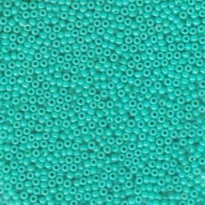 kelliesbeadboutique.com | 11/0 Opaque Turquoise Green Miyuki Seed Beads