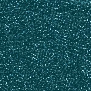 15/0 Miyuki Seed Beads Silver Lined Teal