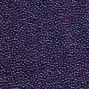 15/0 Miyuki Seed Beads Metallic Midnight Purple