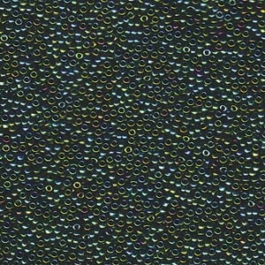 15/0 Miyuki Seed Beads Metallic Teal Iris