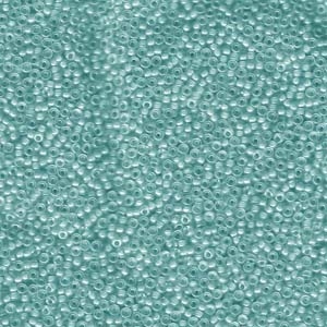 15/0 Miyuki Seed Beads Lined Aqua Blue AB